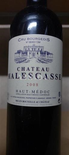 Bordeaux Haut-Médoc Château Malescasse 2008