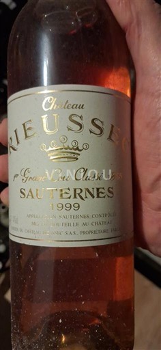 Bordeaux Sauternes 1er Grand Cru Classé Château Rieussec 1999