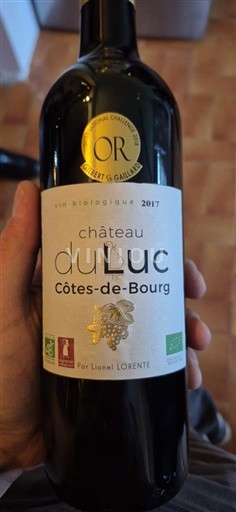Bordéus Côtes-de-bourg Château Luc 2017