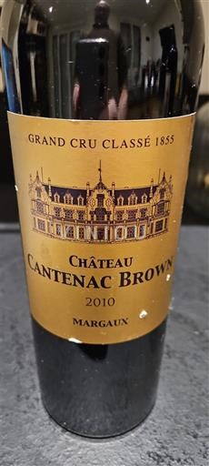 Bordeaux Margaux Grand Cru Château Cantenac Brown 2010