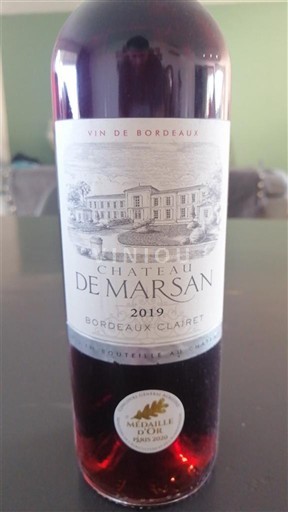 Bordeaux Bordeaux clairet Château Marsan 2019