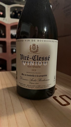 Borgonha Viré-clessé Domaine André Bonhomme Les Quarts 2020