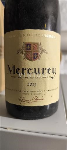 Bourgogne Mercurey Pierre Chavin 2013