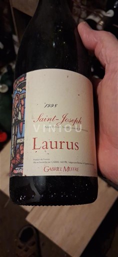 Vinos Rouge sec Laurus Gabriel Meffre 1995 Francia Valle del Ródano Saint-Joseph AOC