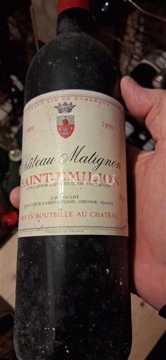 Bordeaux Saint-Émilion Château Matignon 1990