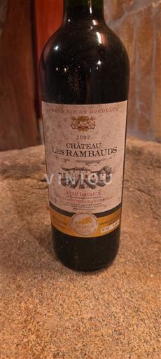 Bordeaux Bordeaux Supérieur Château Les Rambauds 2007