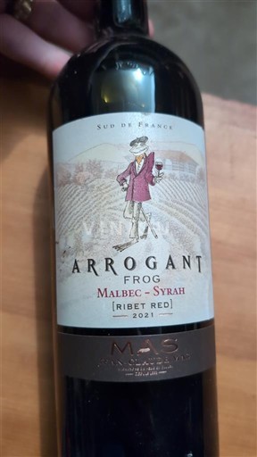 Languedoc a Roussillon Pays d'Oc Arrogant Frog (MAS) Malbec-Syrah Ribet Red 2021