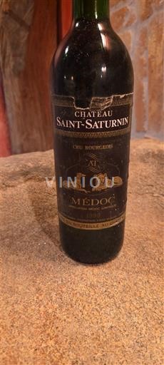 Burdeos Médoc Cru Bourgeois Château Saint-Saturnin 1990