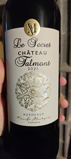 Bordeaux Château Talmont Le Secret 2021