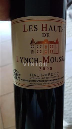 Bordeaux Haut-Médoc Château Lynch-Moussas Les Hauts de 2008