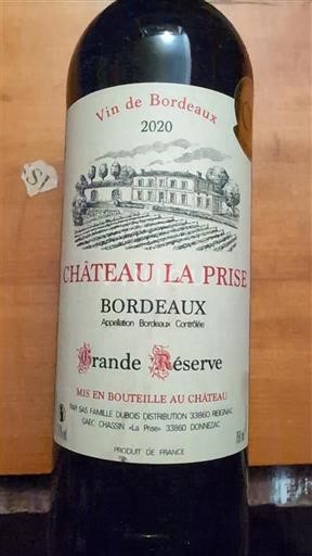Bordeaux Château La Prise Grande Réserve 2020