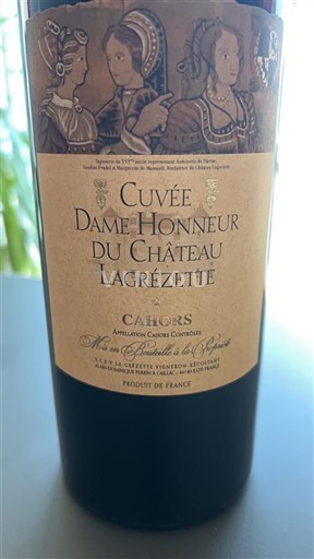 Zuidwest-Frankrijk Cahors Château Lagrézette Dame Honneur 2019