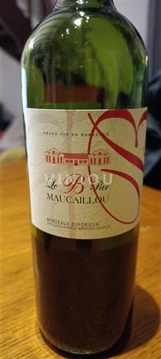Бордо Бордо Суперіор Maucaillou Le B par Maucaillou 2017