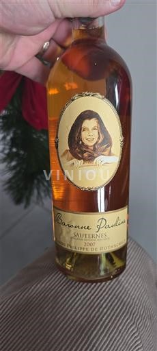 Bordeaux Sauternes Baron Philippe de Rothschild Baronne Pauline 2007