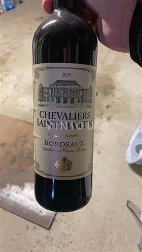 Bordeaux Chevaliers Saint-Martin Grande Réserve 2020