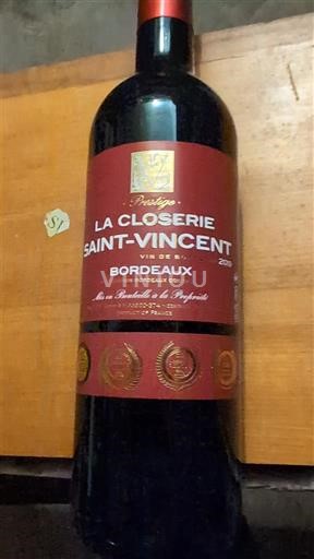 Bordeaux La Closerie Saint-Vincent Prestige 2019