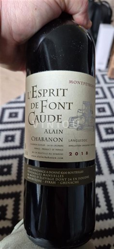 Languedoc Alain Chabanon L'Esprit de Font Caude 2018