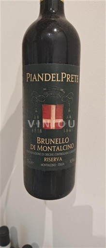 Viinit Rouge sec Riserva Piandelprete 2019 Italia Toscana Brunello di Montalcino. DOC