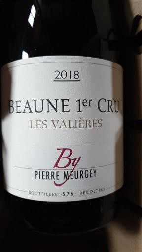Bourgondië Niet gespecificeerd Premier Cru Pierre Meurgey Les Valières 2018