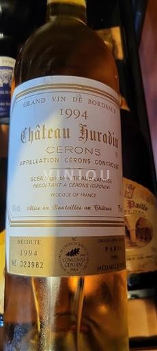 Bordeaux Cérons Château Juradin 1994