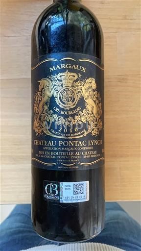 Bordeaux Margaux Cru Bourgeois Château Pontac Lynch 2010