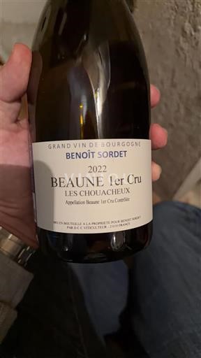 Burgundi Beaune Premier Cru Benoît Sordet Les Chouacheux 2022