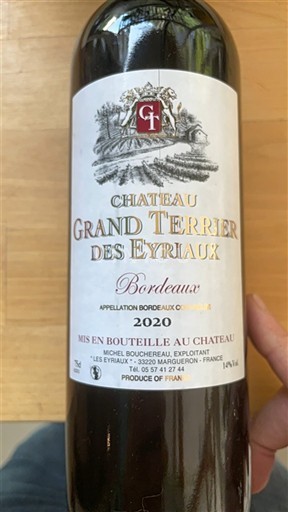 Bordeaux Château Grand Terrier des Eyriaux 2020