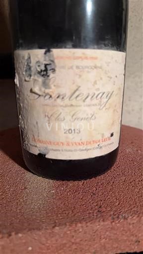 Burgundy Santenay Domaine Gay & Fils Clos Genets 2013