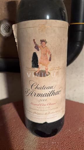 Bordeaux Pauillac Grand Cru Château Armailhac 2001