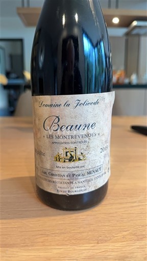 Bourgogne Beaune Domaine La Jolivode Les Montrevenots 2019