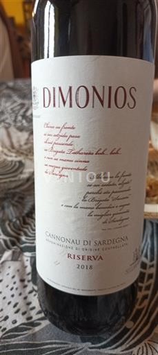 Sardaigne Cannonau di Sardaigne Sella & Mosca Dimonios 2018