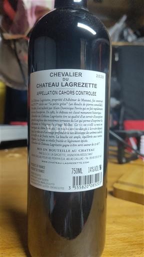 Zuidwest-Frankrijk Cahors Château Lagrézette Chevalier du Château Lagrézette 2020