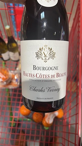 Borgonha Hautes-Côtes de Beaune Charles Vernay Não Sazonado