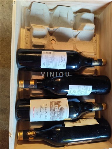 Rượu vang Rouge sec Mémoire Non millésimé Pháp Bordeaux Pauillac AOC