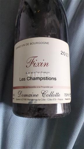 Burgundi Fixin Domaine Collotte Les Champstions 2017