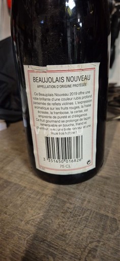 Beaujolais Beaujolais Nouveau Beaujolais Nouveau 2019