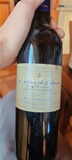 Bordeaux Haut-Médoc Moulins de Citran 1996
