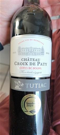 Bordeaux Côtes-de-bourg Château Croix de Paty 2022 2022