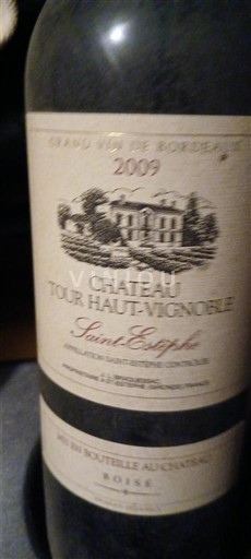 Bordeaux Saint-Estèphe Château Tour Haut-Vignoble 2009
