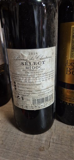 Bordeaux Médoc Rivière des Chartrons Sélect 2014