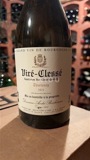 Burgundy Viré-clessé Domaine André Bonhomme Thurissey 2021