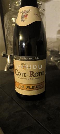 Vallée du Rhône Côte-rôtie J.V. Fleury 2020