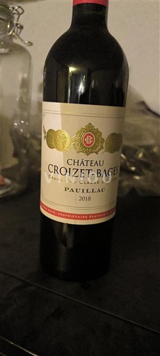 Bordeaux Pauillac Grand Cru Château Croizet-Bages 2018