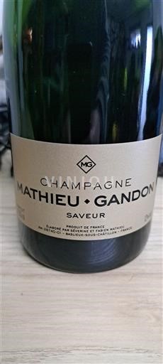 Champagne Sâm-panh Mathieu Gandon Saveur Không niên vụ