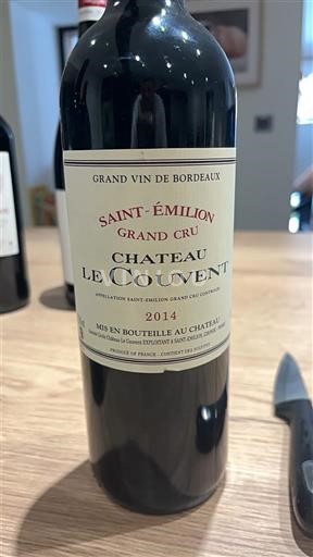 Bordeaux Saint-Émilion Château Le Couvent 2014
