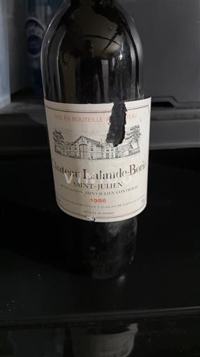Burdeos Saint-Julien Château Lalande-Borie 1986