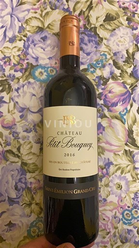Bordeaux Saint-Émilion Grand Cru Grand Cru Château Petit Bouquey 2016