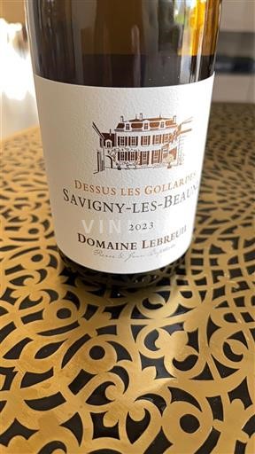 Viner Rouge sec Dessus les Gollardes Domaine Lebreuil 2023 Frankrike Burgund Savigny-lès-Beaune AOC