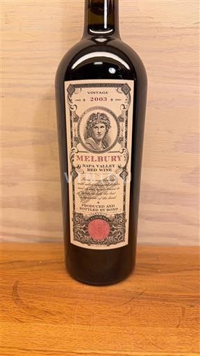 AVAs californianas Napa Valley Melbury 2003