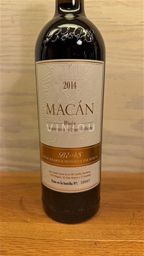 La Rioja Rioja Bodegas Benjamin de Rothschild & Vega Sicilia Macán 2014